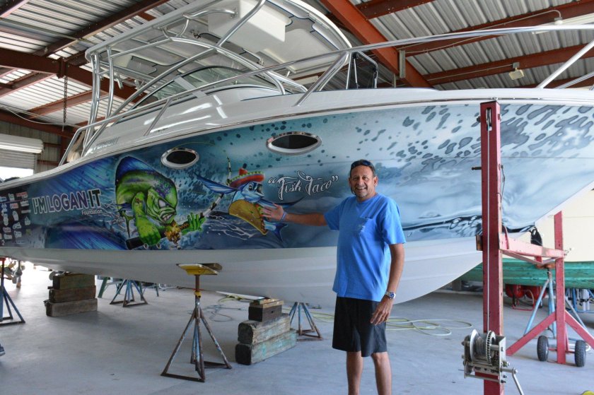 Аэрография на катерах и лодках