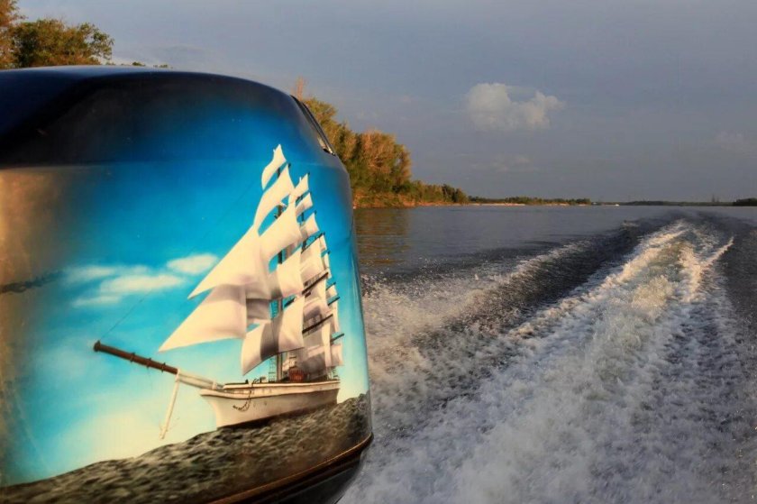 Аэрография на катер