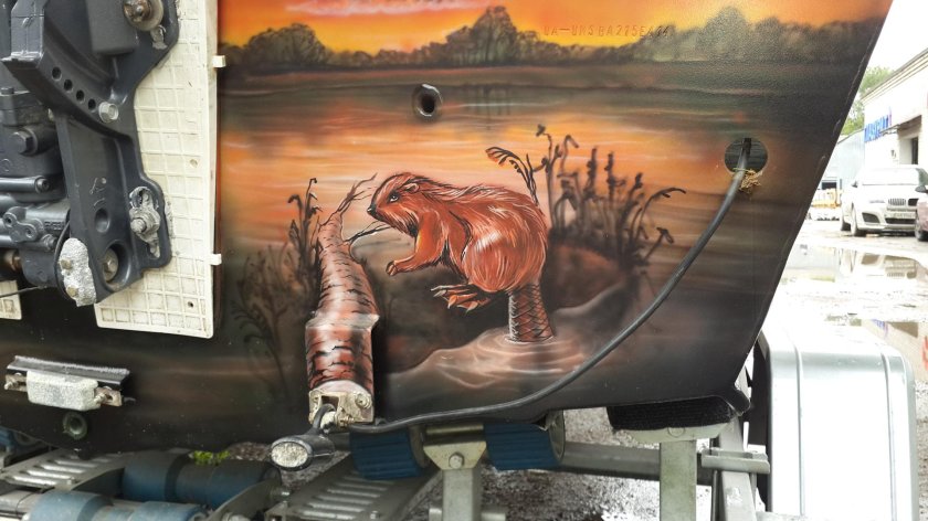 Аэрография на катерах и лодках