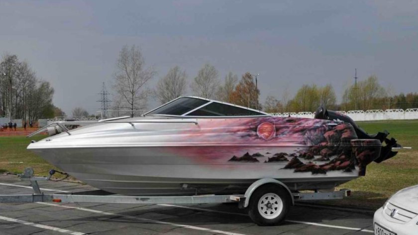 Аэрография на катер