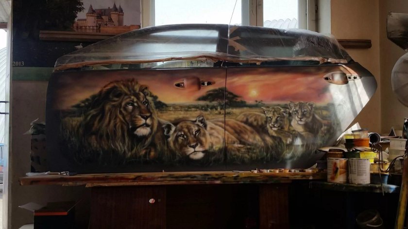 Аэрография на мебели