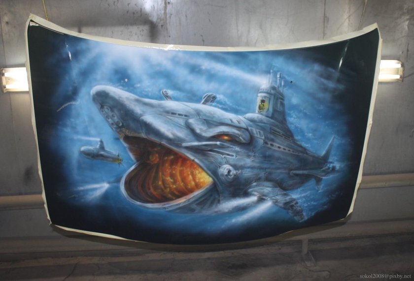 Аэрография акула