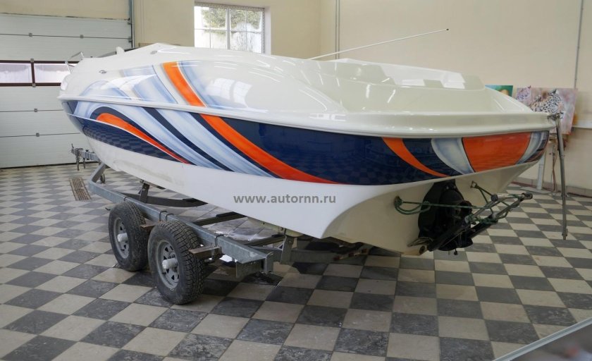 Аэрография на катерах и лодках