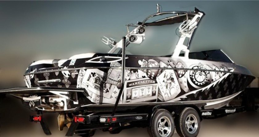 Аэрография на катерах и лодках