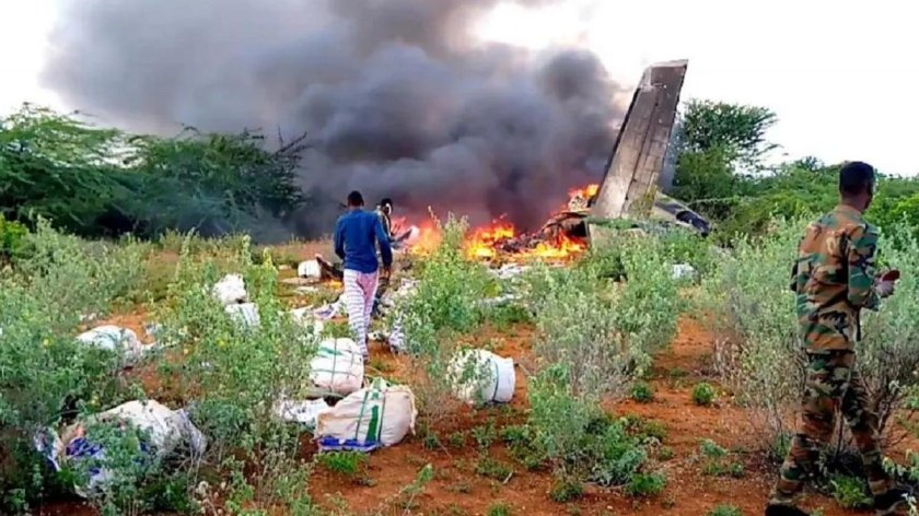 Самолет в Африке