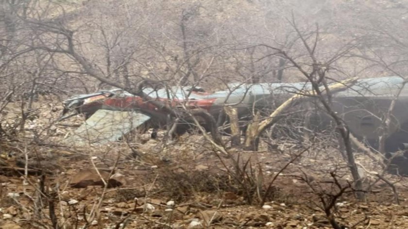 Сбитый вертолет в Эфиопии