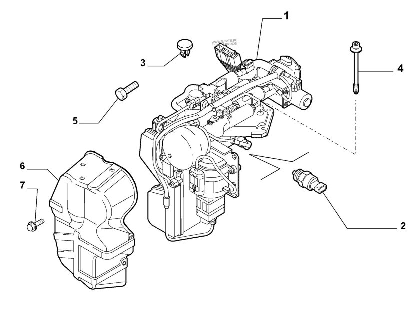 Робот Фиат Панда 2007 схема коробки передач