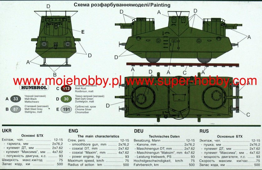 649 Um 1/72 экспериментальная Бронедрезина д-2