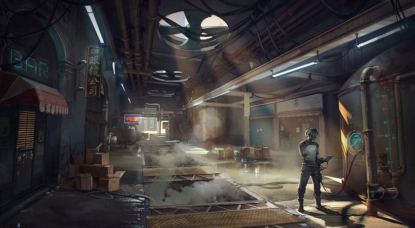 Киберпанк комната