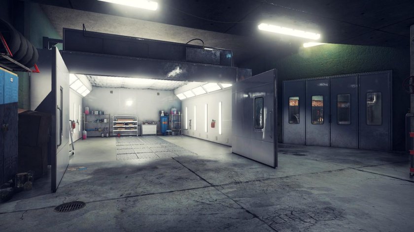 Пустой гараж