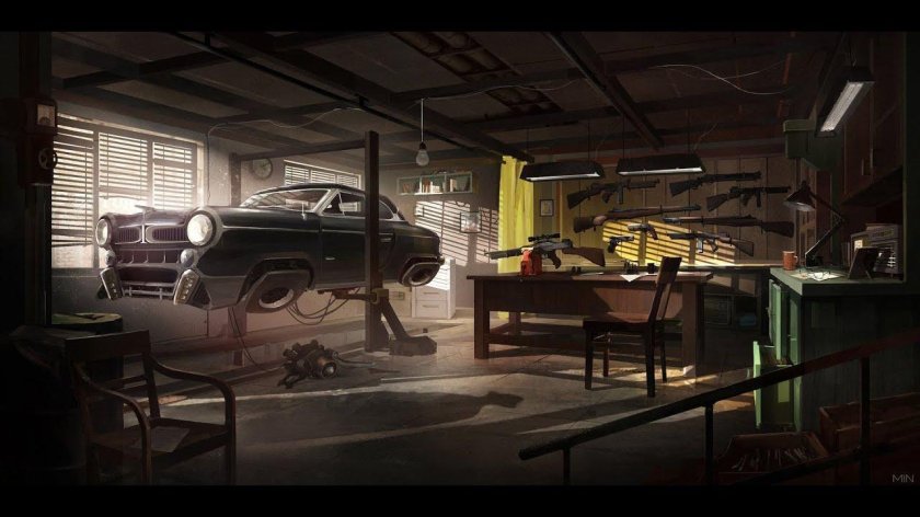 Гараж киберпанк