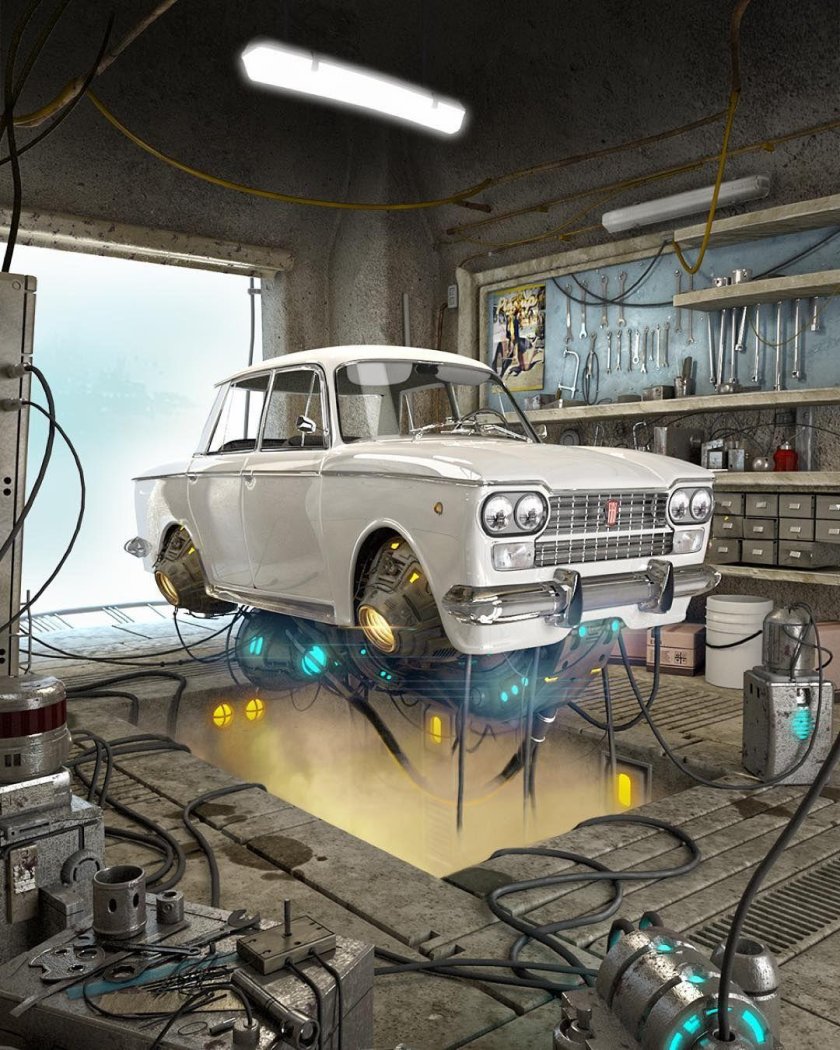 Гараж киберпанк