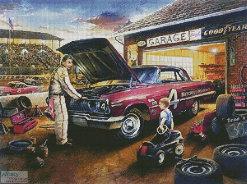 Авторемонт в стиле ретро