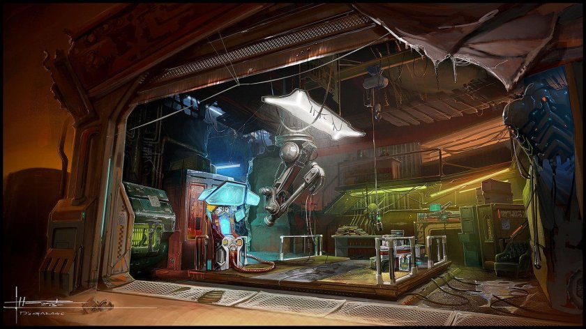 Мегабашня киберпанк