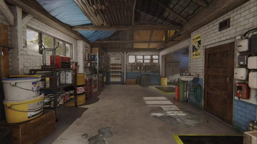 Фон мастерской гаража