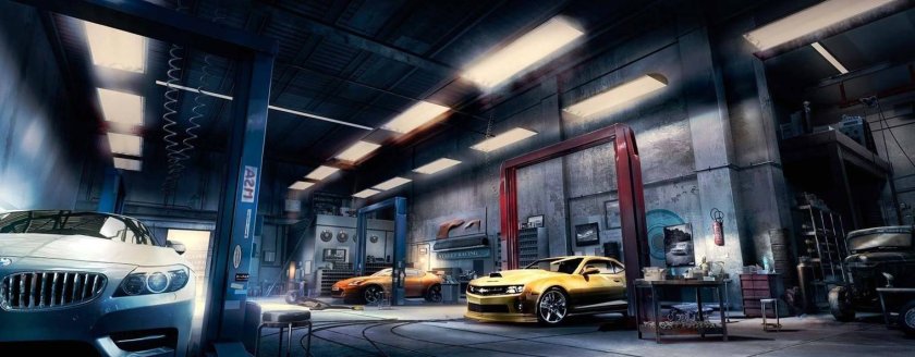 Автомастерская фон