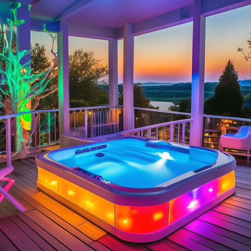Джакузи с подсветкой