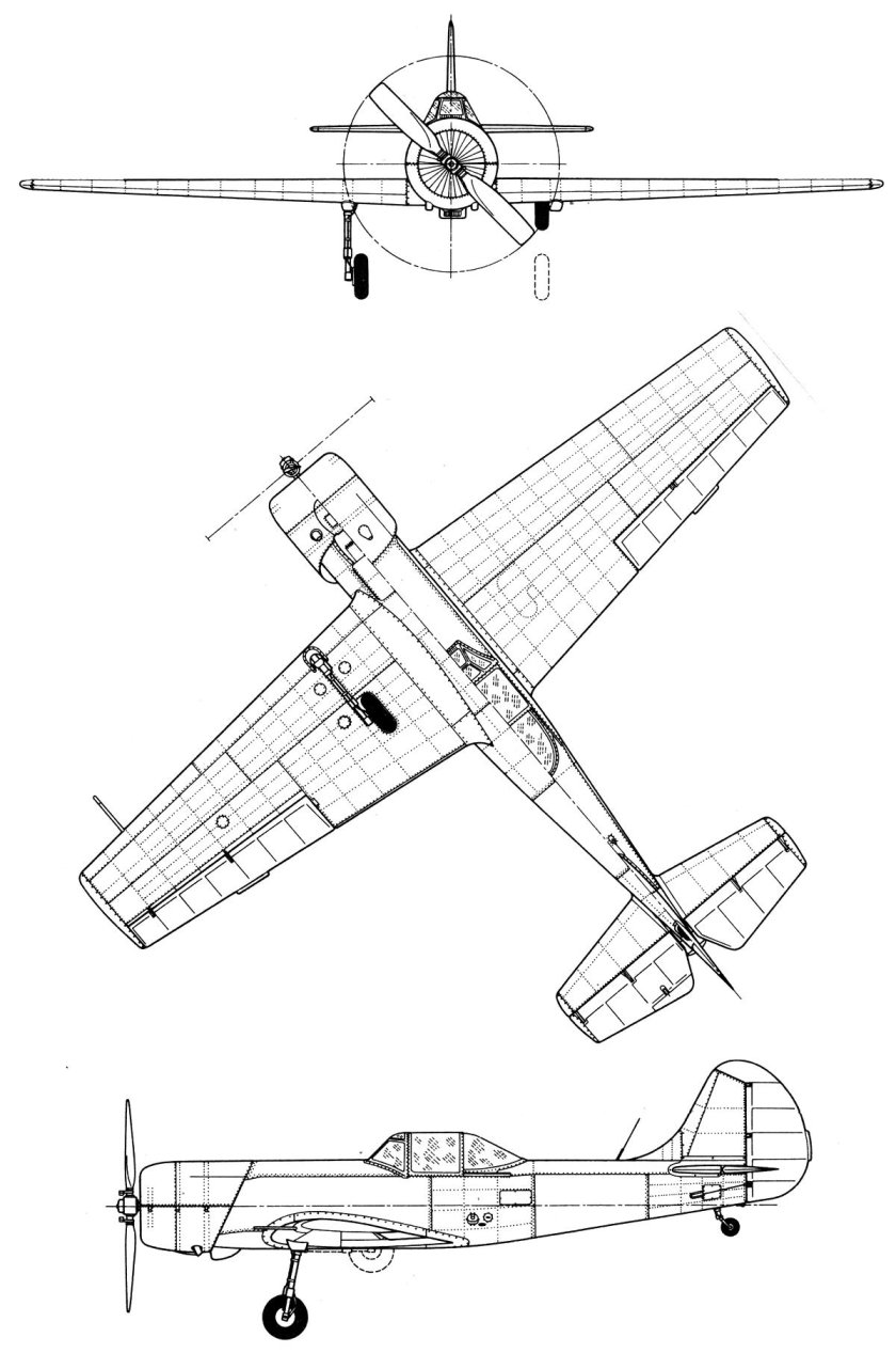 Самолет як-18 чертежи