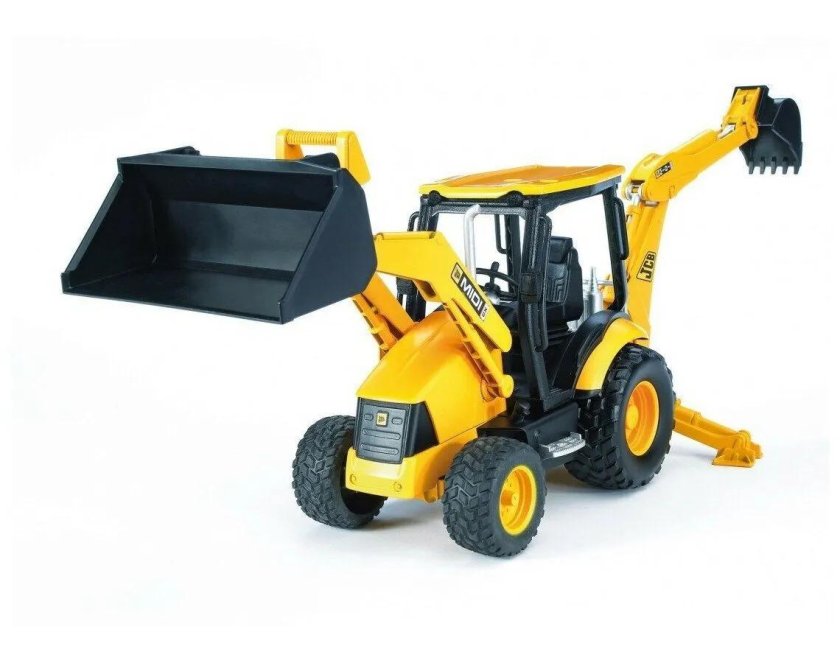 Экскаватор Bruder колесный JCB Midi CX (02-427) 1:16 41 см