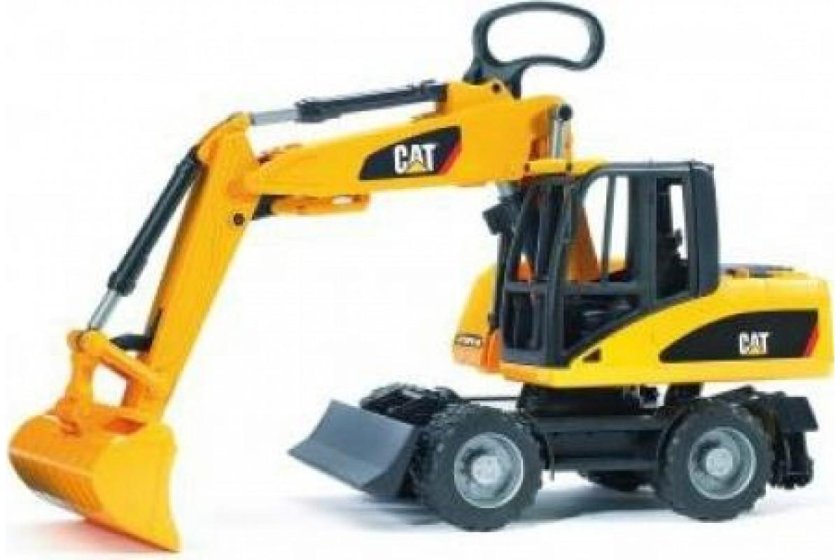 Экскаватор колесный bruder cat с отвалом 02445/02-445