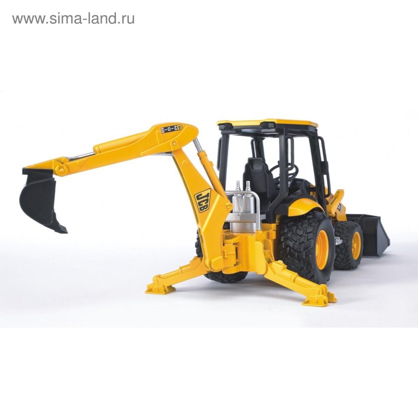 Экскаватор Bruder колесный JCB Midi CX (02-427) 1:16 41 см