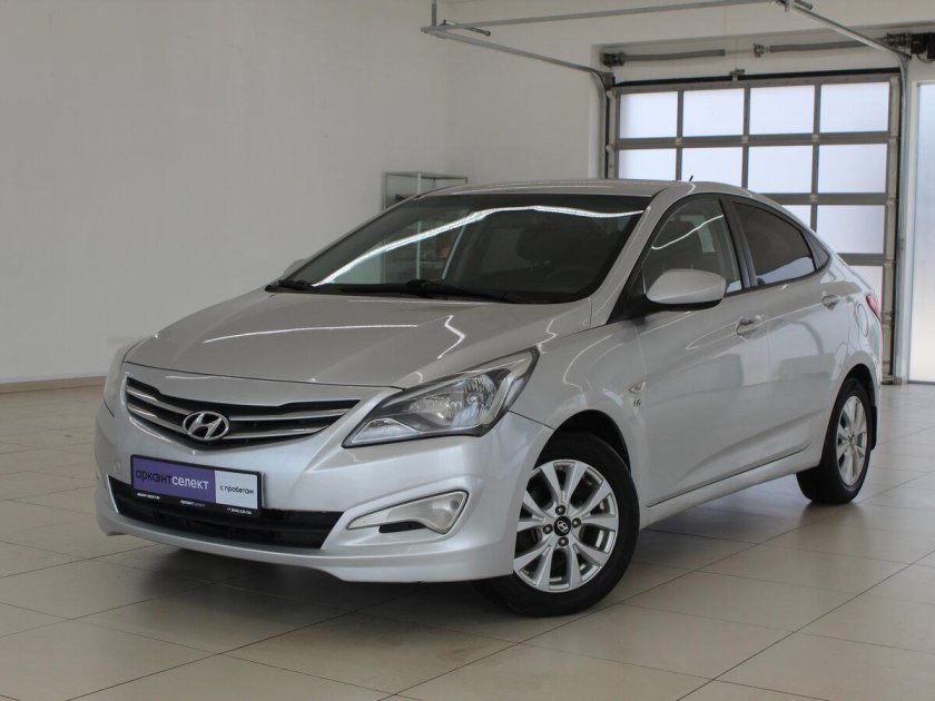 Hyundai Solaris 2014 — 2017 i Рестайлинг серый