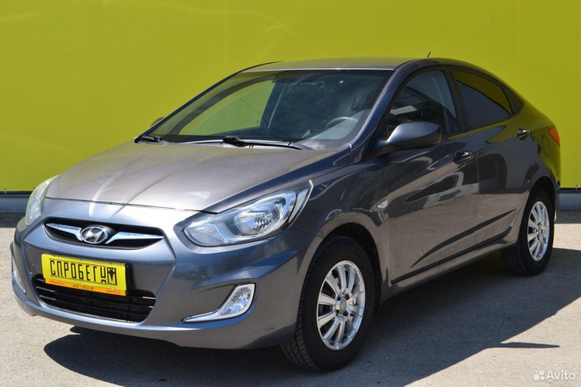 Хендай Солярис 1 поколение серый