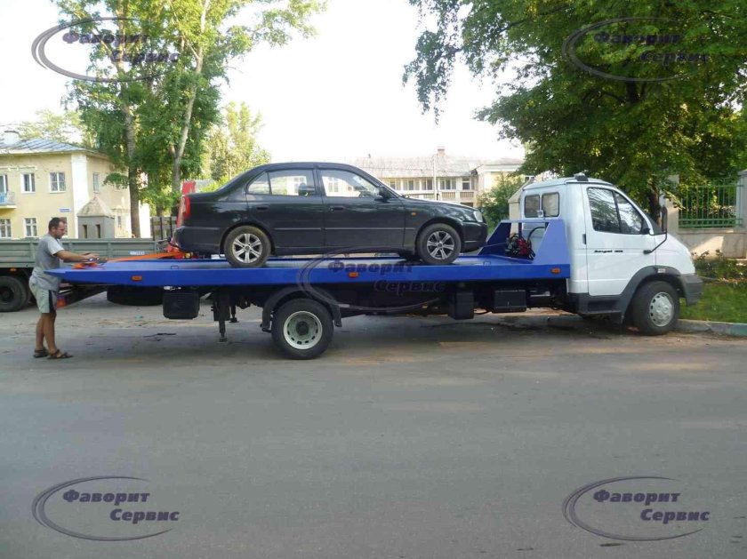 Эвакуатор Валдай со сдвижной платформой