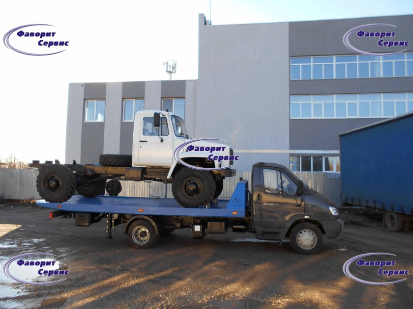 Эвакуатор Газель Некст со сдвижной платформой