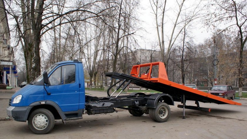 Эвакуатор Валдай со сдвижной платформой