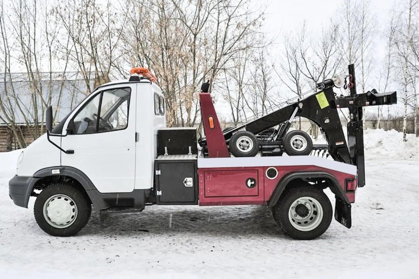 ГАЗ-66 эвакуатор частичной погрузки