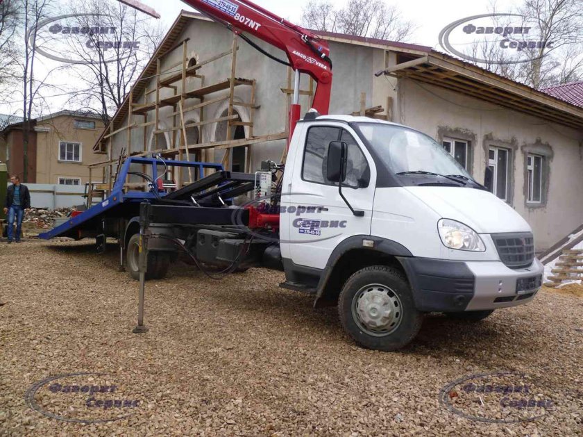 Эвакуатор Валдай со сдвижной платформой