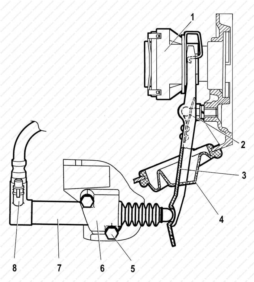 Гидравлический привод сцепления Нива Chevrolet