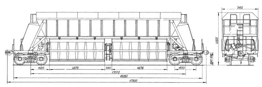 Хоппер для перевозки торфа модель 22-473