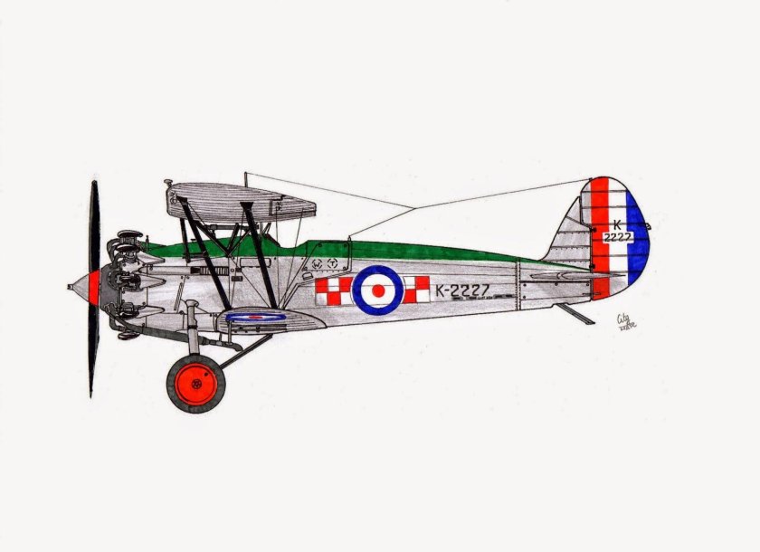 Бристоль бульдог самолет