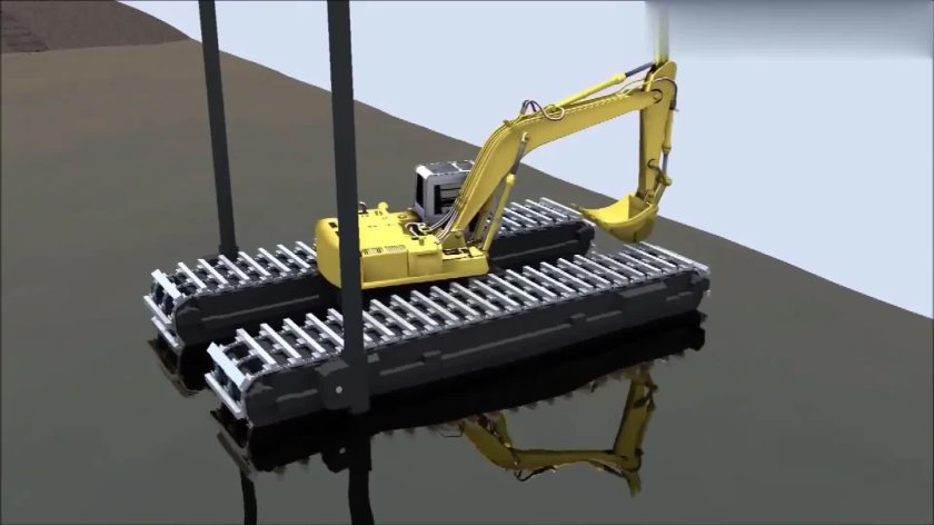 Экскаватор-кран болотный ЭКБ-1