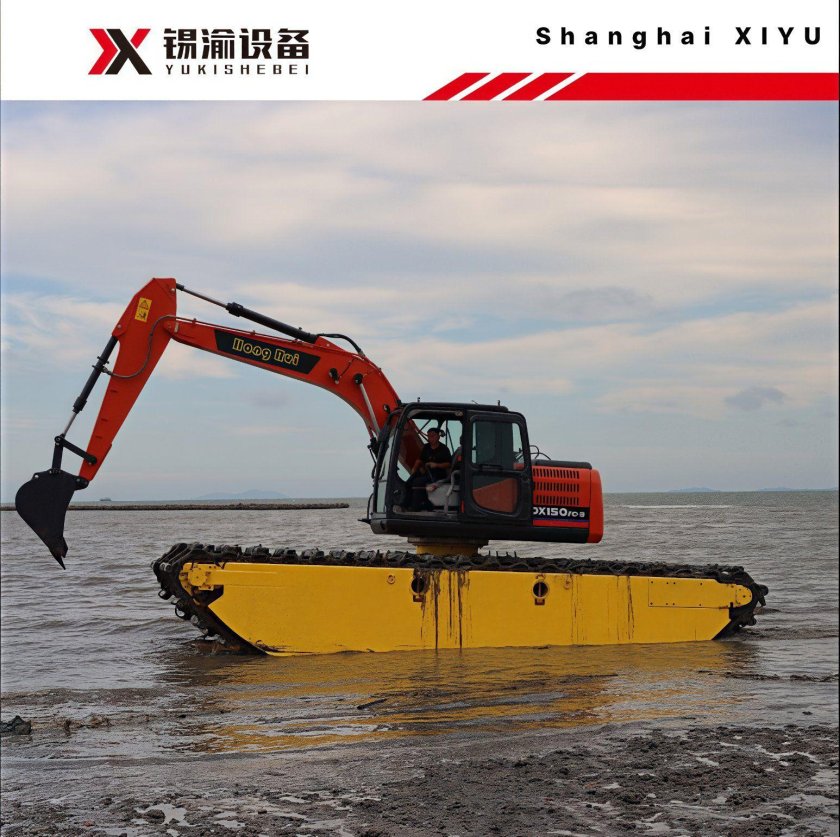 Плавающий экскаватор