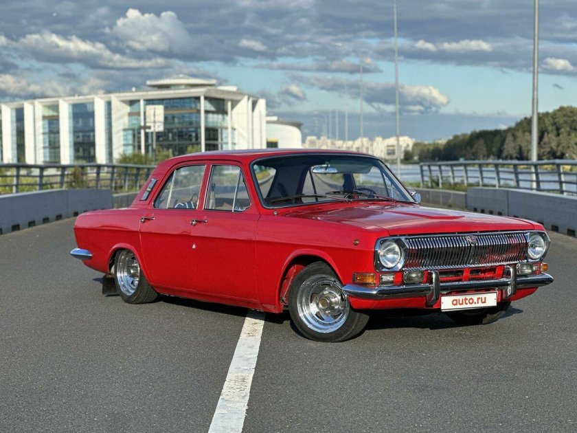 Газ 24 красный металлик