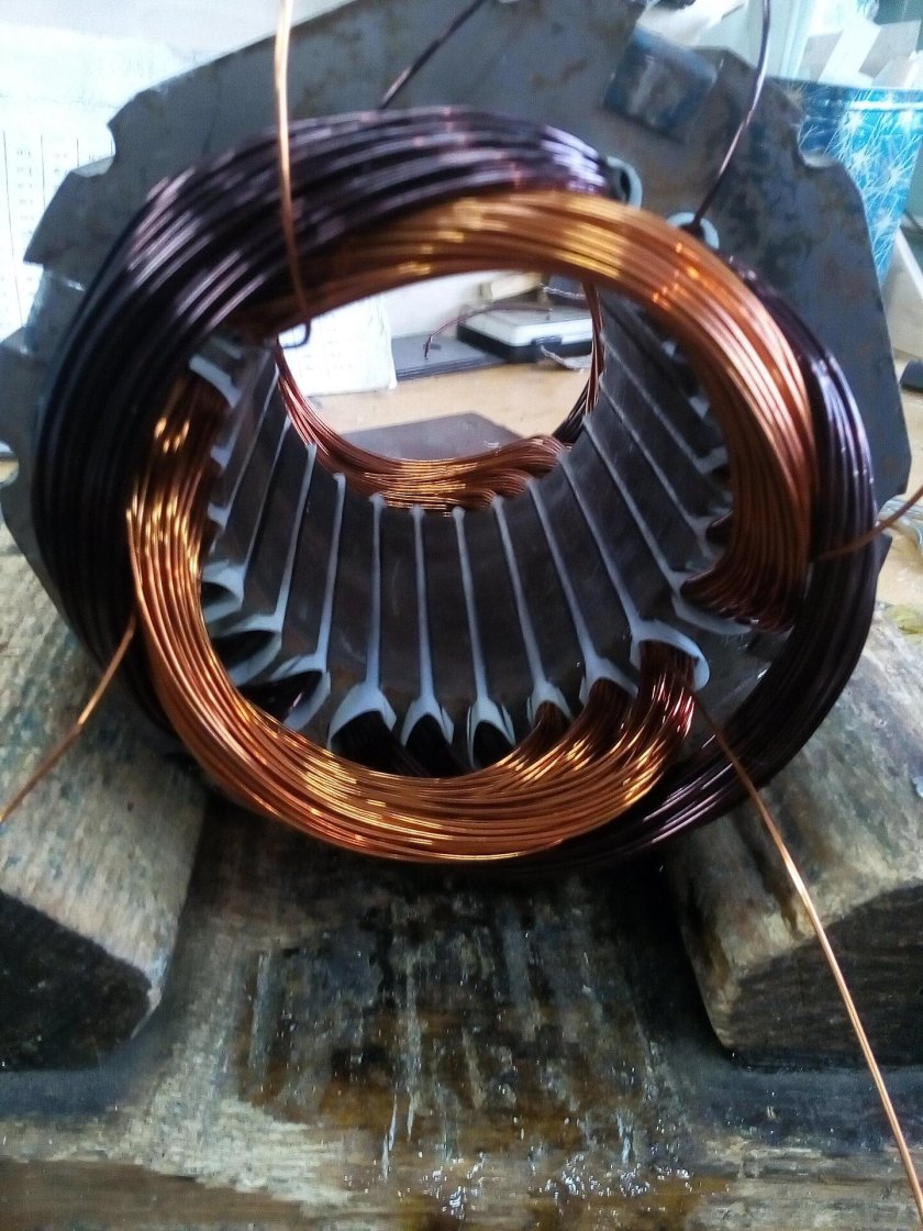 Электродвигатели однофазные 220в намотка статора