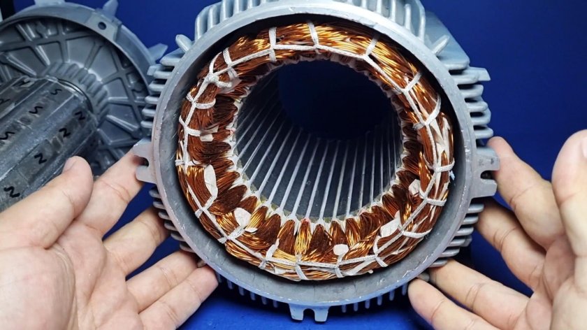 Шаговый асинхронный электродвигатель