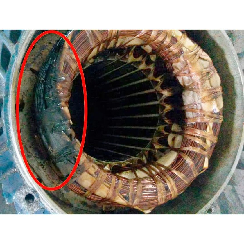 Пробой изоляции тягового электродвигателя