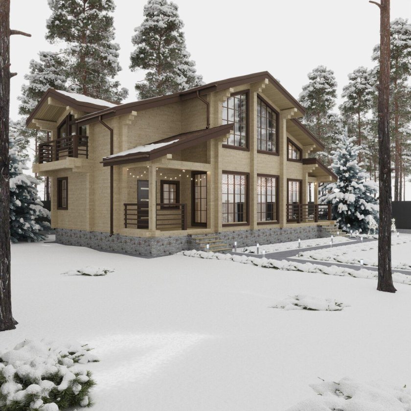 Дом из клееного бруса