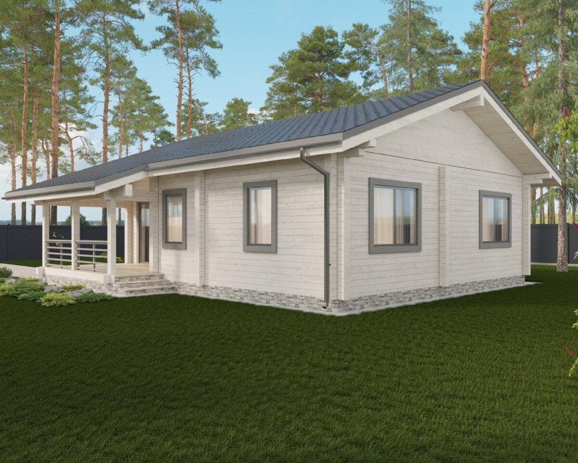 Одноэтажный дом 100 м 2