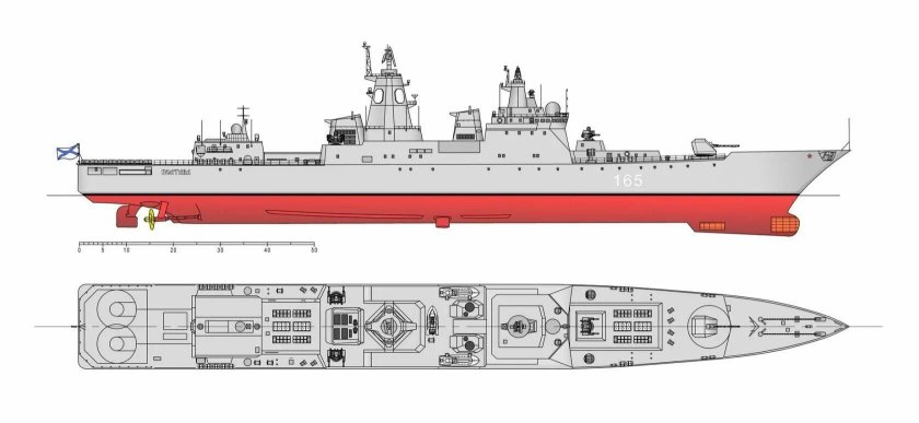 Фрегат 22350 чертежи