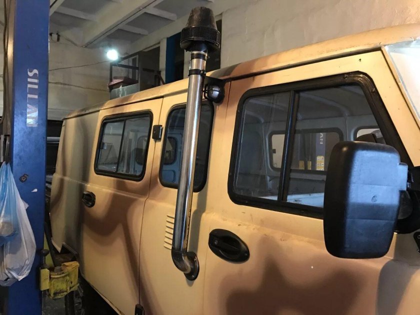 Шноркель на УАЗ 452 Буханка