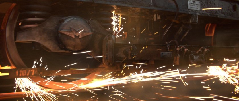 Экстренное торможение поезда