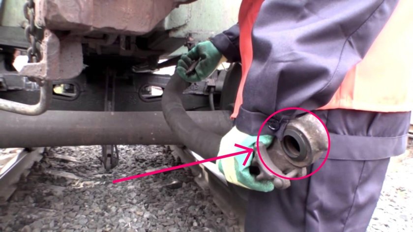 Рукав тормозной магистрали вагона