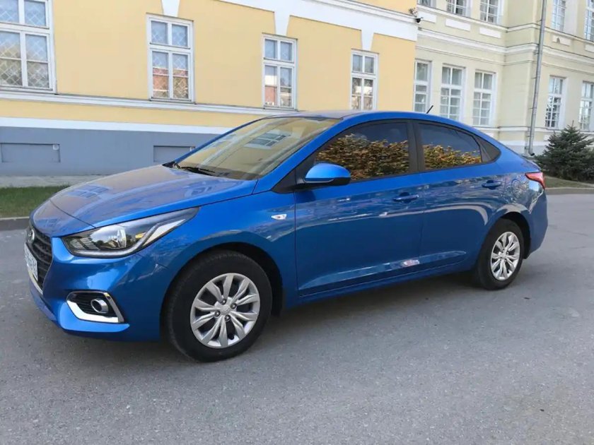 Хендай Солярис 2018 синий