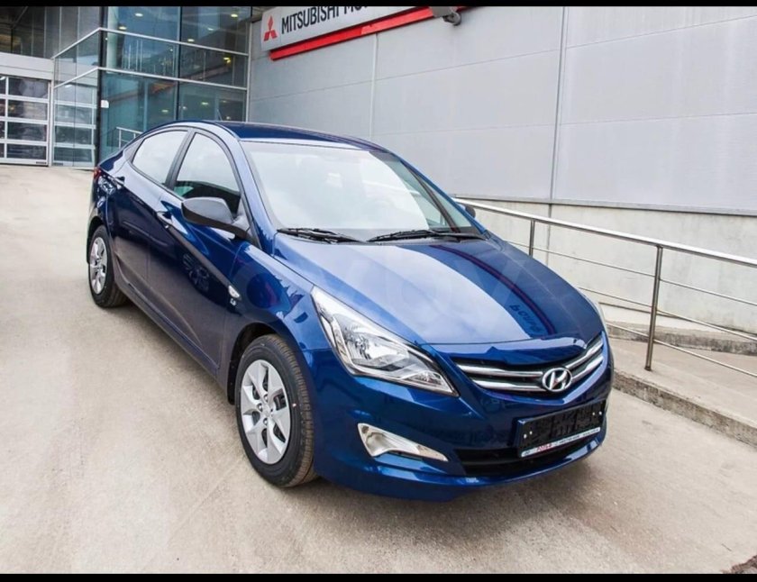 Hyundai Solaris 2015 синий