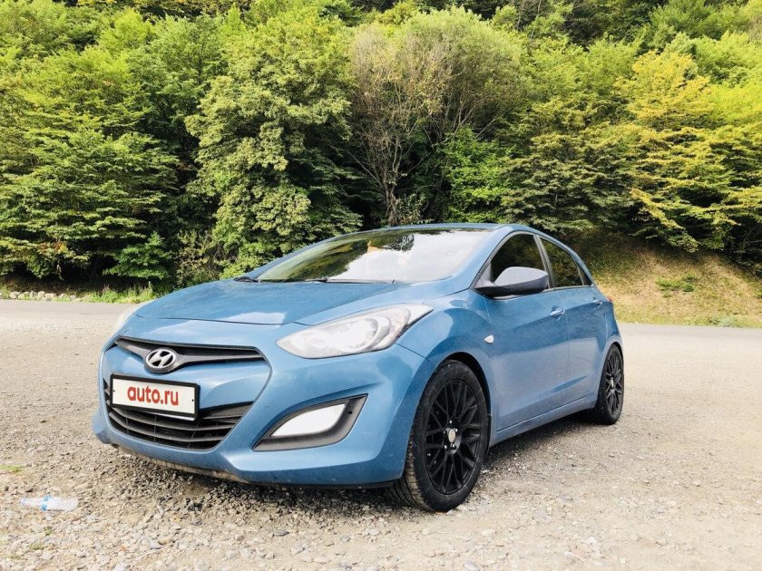 Хендай i30 голубая